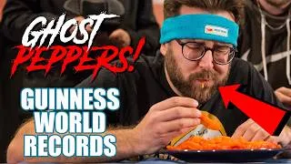 Thumbnail: Most Ghost Peppers Eaten in Two Minutes! Guinness World Records! #spicy #shorts #trend
