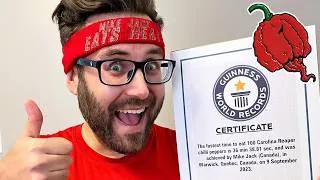 Thumbnail: 100 Carolina Reapers World Record Challenge VS Spicy GOAT! #shorts #trend #extreme