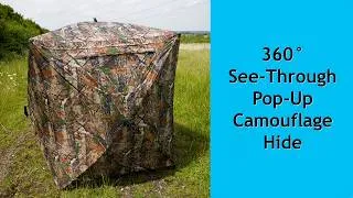Thumbnail: Unboxing a 360 degree hide. From the inside you can see out through the walls, but you can't see in.