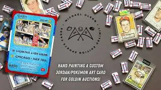 Thumbnail: Hand-painted Goldin Jordan Art Card