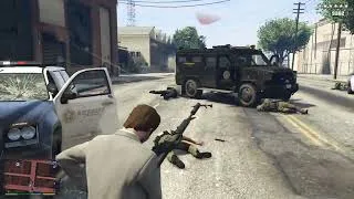 Thumbnail: GTA 5 - Michael’s Triad Meat Factory Massacre + Ten Star Escape