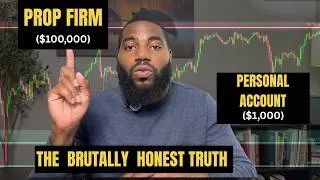 Thumbnail: Prop Firm vs Personal Account: The Brutally Honest Truth (2026 Strategy)