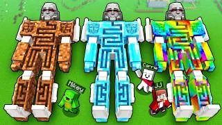 Thumbnail: Mikey & JJ & Carrie: OP Transformer Maze Battle (Maizen Minecraft)
