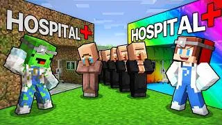 Thumbnail: JJ’s OP Hospital vs Mikey’s POOR Hospital Battle (Maizen - Minecraft)