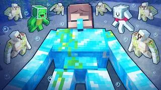 Thumbnail: Minecraft Maizen - Mikey and Friends Found TREASURE GOLEM JJ UNDERWATER