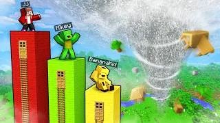 Thumbnail: Mikey and JJ Towers vs GIANT TORNADO Battle in Minecraft: Maizen