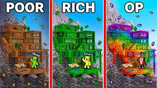 Thumbnail: JJ and Mikey vs Banana Kid : POOR vs RICH vs OP MOUNTAIN BASE BATTLE In Minecraft - Maizen