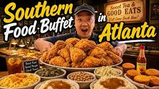 Thumbnail: Eating EVERYTHING at Atlanta's All You Can Eat SOUTHERN COMFORT FOOD Buffet!