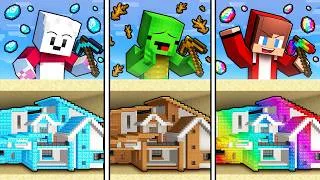 Thumbnail: Maizen Minecraft: Mikey & JJ Mined POOR vs OVERPOWERED Underground Mansion Battle