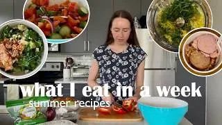 Thumbnail: what i eat in a week | summer recipes ☀️🍅