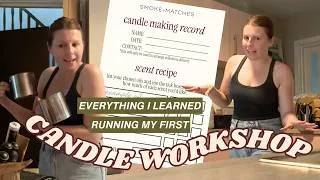 Thumbnail: Everything I Took To My First Candle Making Workshop & What I Learned For Next Time / UK Maker Vlog