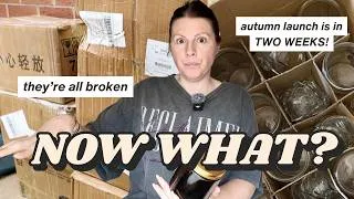 Thumbnail: Well THIS is a Nightmare / Candle Jar Delivery Goes VERY Wrong / UK Candle Maker Vlog