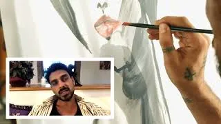 Thumbnail: Michele Morrone talking about painting and his art