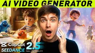 Thumbnail: Capcut PC Seedance 2.5 1080P: How to Create Disney Pixar-Inspired Animated Films (AI Video Editor)