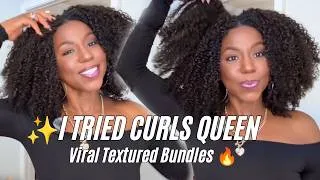 Thumbnail: I Tried the VIRAL Curls Queen Water Jerry Curly Bundles (3C/4A Texture Review) | Miko