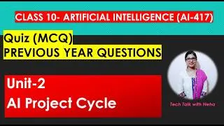 Thumbnail: MCQ | AI project cycle | Class 9 and 10