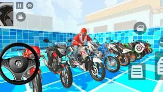 Thumbnail: 😍🫶🏻 Franklin washed all his bikes in his home swimming pool 🥳❤️ indian theft aura simulator 🎮 game 