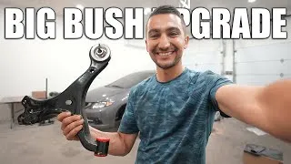 Thumbnail: GETTING RID OF ALL THE SLOP IN MY SUSPENSION // Upgraded Civic Bushings