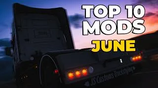 Thumbnail: TOP 10 ETS2 MODS - JUNE 2026