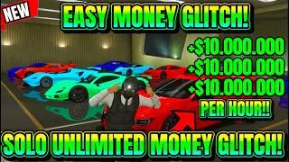 Thumbnail: *AFTER PATCH* ✅EASY SOLO MONEY GLITCH IN GTA ONLINE! 10 MILLION PER HOUR! (UNLIMITED MONEY GLITCH)