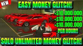 Thumbnail: *AFTER PATCH* ✅EASY SOLO MONEY GLITCH IN GTA ONLINE! 10 MILLION PER HOUR! (UNLIMITED MONEY GLITCH)