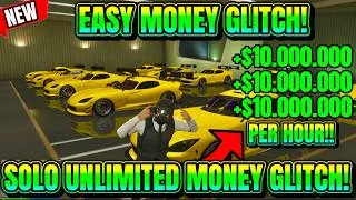 Thumbnail: *AFTER PATCH* ✅EASY SOLO MONEY GLITCH IN GTA ONLINE! 10 MILLION PER HOUR! (UNLIMITED MONEY GLITCH)