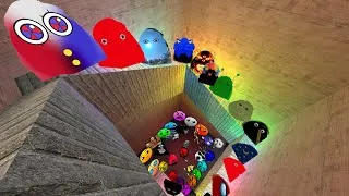 Thumbnail: SELENE DELGADO FAMILY AND ANGRY MUNCI FAMILY, LOBOTOMY DASH FAMILY NEXTBOTS CHASE ME IN MAZE GMOD!