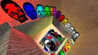Thumbnail: SELENE DELGADO FAMILY AND ANGRY MUNCI FAMILY, LOBOTOMY DASH FAMILY NEXTBOTS CHASE ME IN MAZE GMOD!