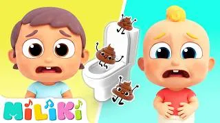 Thumbnail: Go to the Potty, Now! 🚽 Potty Training Song | Miliki Family - Kids Songs & Nursery Rhymes