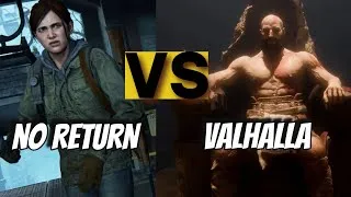 Thumbnail: The Last of us No Return VS God of War Ragnarok Valhalla. Which is better?