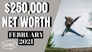 Thumbnail: NET WORTH UPDATE FEBRUARY 2021 | Middle Class Couple Financial Independence Journey MillennialonFIRE