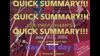 Thumbnail: JISA Prep Champs 2024 Quick Summary All Days | Jamaica Prep Schools |