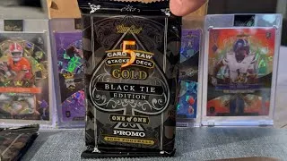 Thumbnail: Ripping Wild Card 2026 Football One of One Promos Part 2 5 Card Draw Stacked Deck Black Tie Edition 