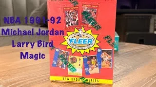 Thumbnail: Ripping 1991-1992 NBA Fleer New Update Series Basketball Team Leaders Rookies All-Star Game Jordan!
