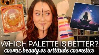 Thumbnail: THE SUN VS EQUANIMITY PALETTE COMPARISON SWATCHES! Cosmic Beauty & Arttitude Cosmetics Indie Review!