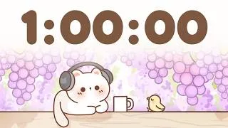 Thumbnail: 60 Minute Timer 🐱 1 Hr Study Timer for Classroom Focus