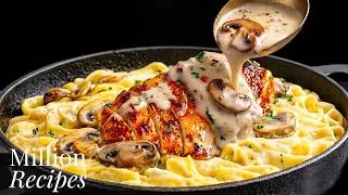 Thumbnail: I Should’ve Made THREE Skillets of Chicken Alfredo! 😂 Everyone Wanted Seconds