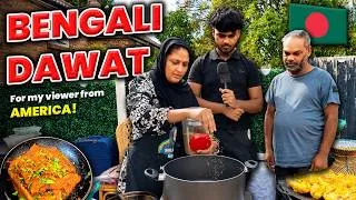 Thumbnail: A Special Bengali Dawat 🇧🇩 | Cooking for Our Viewer from America