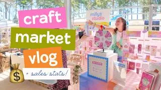 Thumbnail: craft market vlog 🛍️ come with me to my first event in 2 years + full sales stats!