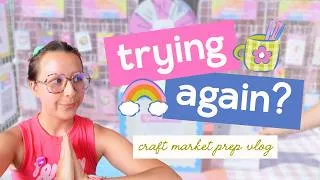 Thumbnail: craft market prep vlog 🛍️ preparing for my first event in almost 2 years!