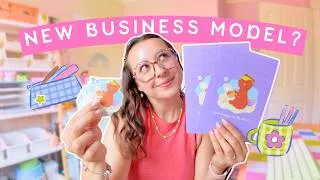 Thumbnail: studio vlog 🌸 I changed my shop strategy in one day?! ✏️ illustrating, making + launching