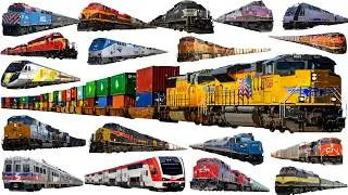 Thumbnail: TRAIN and SUBWAY - Learn Railway Transport in English | US Train Collections