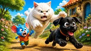Thumbnail: 🐱 Snow the Grumpy Cat | Milo & Puppy Funny Adventure