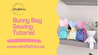 Thumbnail: Bunny Bag Sewing Tutorial - Easy to sew drawstring bag step-by-step instructions