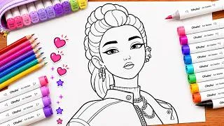 Thumbnail: RUMI K-pop Demon Hunters Art Process | Marker & Glitter Pen Fan Art