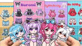 Thumbnail: ✨Paper DIY✨RICH vs POOR Sanrio Quiet Book #Kuromi#Melody #Cinamoroll #Kitty #sanrio