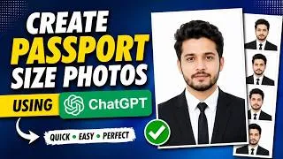 Thumbnail: How to Create Professional Passport Size Photos Using ChatGPT