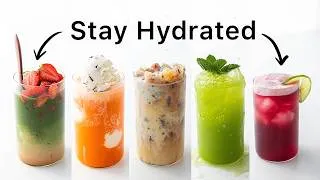 Thumbnail: 7 Viral Drinks that actually taste good. (easy, vegan & life changing)