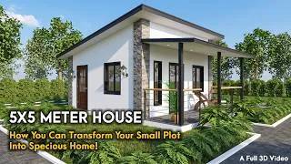 Thumbnail: 5x5 Meters House Design: Maximize Your Small Space | Full 3D Video