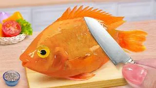 Thumbnail: Easy Cooking Fish Recipes 🐠 Tasty Miniature Grilled Fish Extra Spicy Sauce 😍 Mina Mini Kitchen